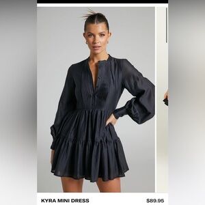 Showpo Black Kyra Mini Dress